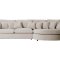 Mandal Chaiselongsofa rechtsseitig inkl. 7 Kissen Boucl� beige.