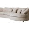 Mandal Chaiselongsofa rechtsseitig inkl. 7 Kissen Boucl� beige.