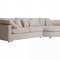 Mandal Chaiselongsofa rechtsseitig inkl. 7 Kissen Boucl� beige.