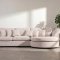 Mandal Chaiselongsofa rechtsseitig inkl. 7 Kissen Boucl� beige.
