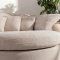 Mandal Chaiselongsofa rechtsseitig inkl. 7 Kissen Boucl� beige.