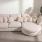 Mandal Chaiselongsofa rechtsseitig inkl. 7 Kissen Boucl� beige.