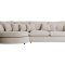 Mandal Chaiselongsofa linksseitig inkl. 7 Kissen Boucl� beige.