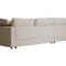 Mandal Chaiselongsofa linksseitig inkl. 7 Kissen Boucl� beige.