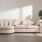 Mandal Chaiselongsofa linksseitig inkl. 7 Kissen Boucl� beige.