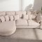 Mandal Chaiselongsofa linksseitig inkl. 7 Kissen Boucl� beige.