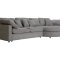 Mandal Chaiselongsofa rechtsseitig inkl. 7 Kissen Boucl� grau.