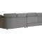 Mandal Chaiselongsofa rechtsseitig inkl. 7 Kissen Boucl� grau.