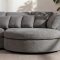Mandal Chaiselongsofa rechtsseitig inkl. 7 Kissen Boucl� grau.