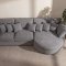Mandal Chaiselongsofa rechtsseitig inkl. 7 Kissen Boucl� grau.