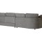 Mandal Chaiselongsofa linksseitig inkl. 7 Kissen Boucl� grau.