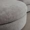 Mandal Chaiselongsofa linksseitig inkl. 7 Kissen Boucl� grau.