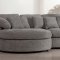 Mandal Chaiselongsofa linksseitig inkl. 7 Kissen Boucl� grau.
