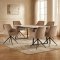 Malaga Essgruppe Tisch 90x200cm Marmor wei� und 6 Moon St�hle Velours beige.