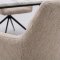 Malaga Essgruppe Tisch 90x200cm Marmor wei� und 6 Moon St�hle boucle beige.