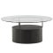 Bovall Couchtisch 90cm schwarz, Glas.