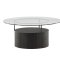 Bovall Couchtisch 90cm schwarz, Glas.