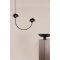 Lyckorna belysning pendel 55x15x40cm sort.