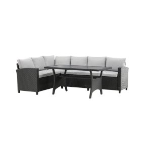 Brentwood Loungeset 2 Teile grau,schwarz.