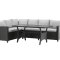 Brentwood Loungeset 2 Teile grau,schwarz.