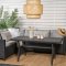 Brentwood Loungeset 2 Teile grau,schwarz.