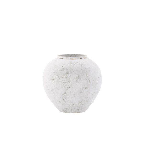 Globe vase beige.