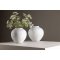 Globe vase beige.