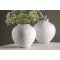 Globe vase beige.