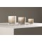 Glora Teelichthalter beige.