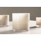 Glora Teelichthalter beige.