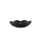 WabiSabi assiette en porcelaine solide noire.
