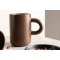 Active kubek porcelana kostna brązowy.