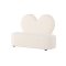 Kids sofa for barn teddy hvit.