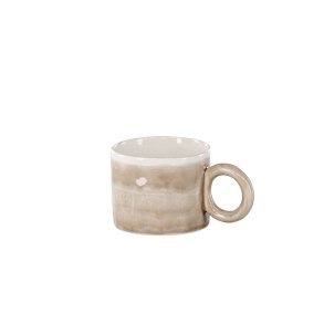 Taza Jublie de gres beige.