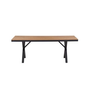 Garcia Gartentisch 100x200cm schwarz.