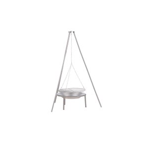 Ukunda Hängegrill, Feuerstelle Stahl silberfarben.