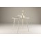 Plaza matbord 100 cm whitewash.