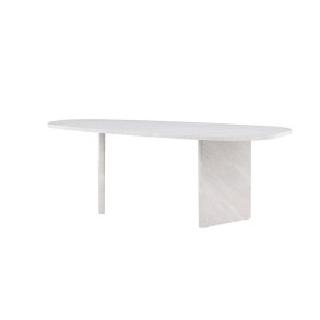 Grnvik Esstisch oval 100x220 cm wei.