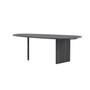 Grnvik Esstisch oval 100x220 cm schwarz.