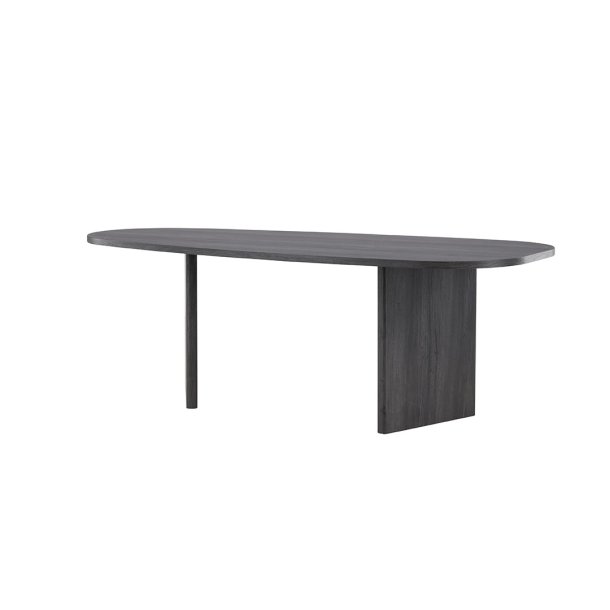 Grönvik Esstisch oval 100x220 cm schwarz.