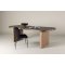 Eleonora Esstisch oval 100x230 cm braun.