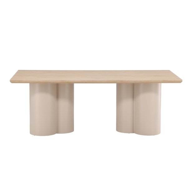 Olivia Esstisch 100x210 cm beige.