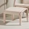 Gr�t� f�t�lj med fotpall beige.