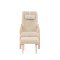F�r� fauteuil met voetenbankje bruin.