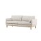 Olympos sofa 3 personers beige.