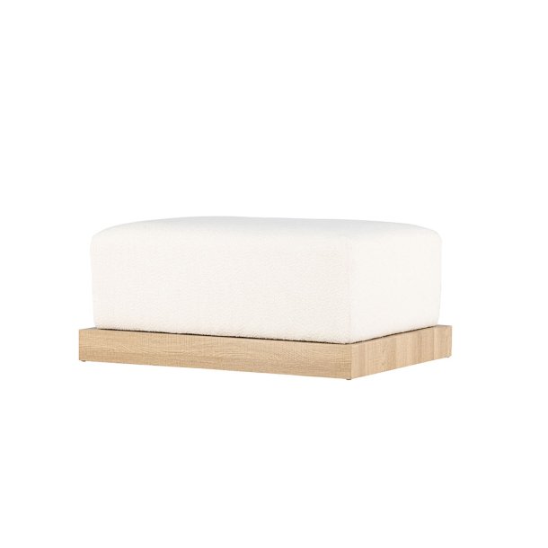 Pouf Ivy bianco.