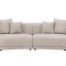 Cielo sofa 3-osobowa 4 poduszki dekoracyjne beżowy.