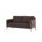 Indigo Sofa 2-Sitzer braun.