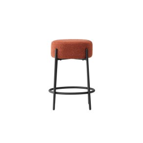 Tucson tabouret de bar bouclé rouge.