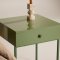Bakal natbord 1 skuffe gr�n.